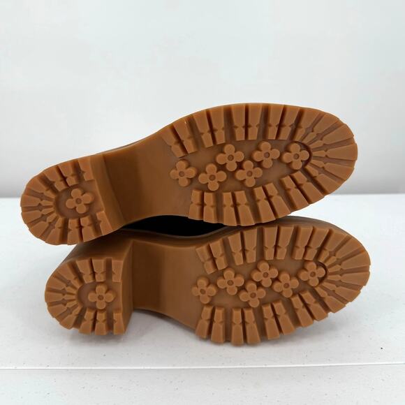 NEW Jeffrey Campbell Tuckee Lug Sole Heeled Ankle Boots, Black Suede Honey - Picture 6 of 11